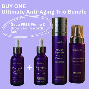 FREE SERUM THIS WEEK! With every Ultimate Anti-Ageing Bundle - Cleanser/Serum/Night Cream